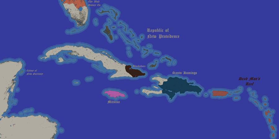 The only map made of the Caribbean world.